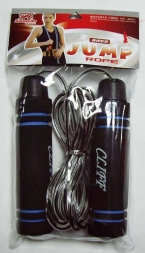 Скакалка 0031 (3м, мягкие ручки, шнур: резина)