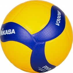 Мяч волейбольный профессиональный &quot;MIKASA V300W&quot;,р.5, реплика оф. мяча FIVB - V200W,  желто-синий, фото 2