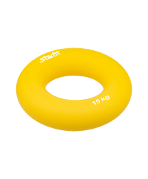 Эспандер кистевой ES-404 &quot;Кольцо&quot;, диаметр 8,8 см, 15 кг, жёлтый, фото 2