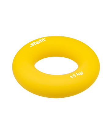 Эспандер кистевой ES-404 &quot;Кольцо&quot;, диаметр 8,8 см, 15 кг, жёлтый, фото 2