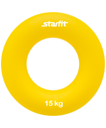 Эспандер кистевой ES-404 &quot;Кольцо&quot;, диаметр 8,8 см, 15 кг, жёлтый, фото 1