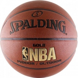 Мяч баскетбольный матчевый &quot;SPALDING NBA Gold Series Indoor/Outdoor&quot;, размер 7