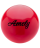 Мяч для художественной гимнастики AGB-101, 15 см, красный