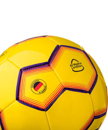 Мяч футбольный JS-100 Intro №5, желтый, фото 3