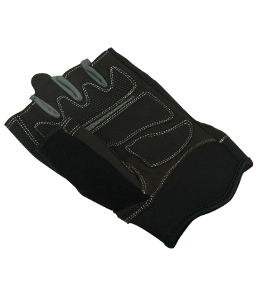 Перчатки для фитнеса SU-116, черные/серые, фото 3