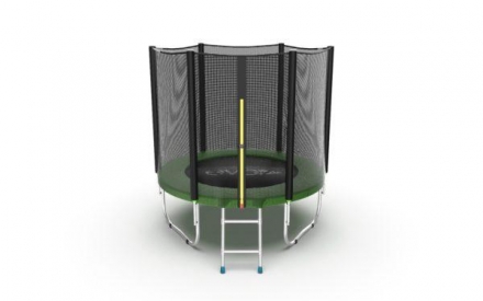 Батут с внешней сеткой и лестницей, диаметр 6ft (зеленый) EVO Jump External 6ft (Green) , фото 1