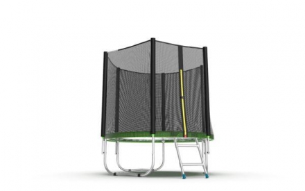 Батут с внешней сеткой и лестницей, диаметр 6ft (зеленый) EVO Jump External 6ft (Green) , фото 3