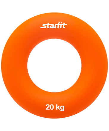 Эспандер кистевой ES-404 &quot;Кольцо&quot;, диаметр 8,8 см, 20 кг, оранжевый, фото 1