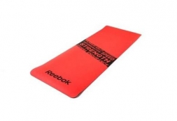 Тренировочный коврик (мат) для фитнеса нескользящий Reebok (красный) RAMT-11024RDS 