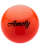 Мяч для художественной гимнастики AGB-101, 15 см, оранжевый