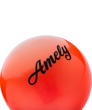 Мяч для художественной гимнастики AGB-101, 15 см, оранжевый, фото 2