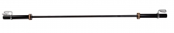 Гриф для кроссфита ZSO BLACK, D-50, L2010, женский прямой, гладкая втулка, до 480 кг, замки-пружины, фото 1