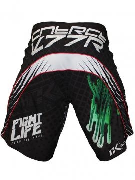Шорты ММА Contract Killer Stained S2 Shorts - Black/Green, фото 2