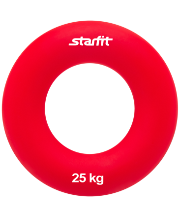 Эспандер кистевой ES-404 &quot;Кольцо&quot;, диаметр 8,8 см, 25 кг, красный, фото 1