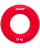 Эспандер кистевой ES-404 &quot;Кольцо&quot;, диаметр 8,8 см, 25 кг, красный
