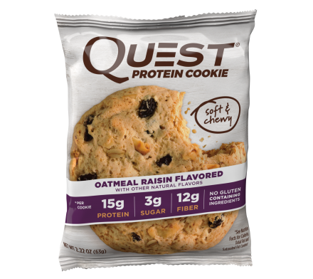 Печенье Quest Cookie Oatmeal &amp; Raisin (12 шт), фото 2