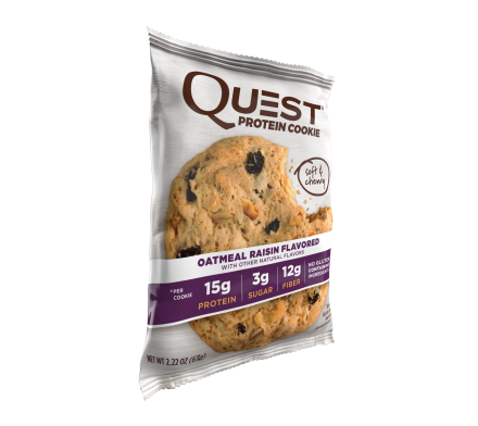Печенье Quest Cookie Oatmeal &amp; Raisin (12 шт), фото 3