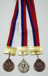 Медаль Футбол d-40 мм бронза