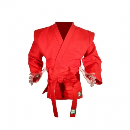 Куртка для самбо &quot;GREEN HILL&quot;, размер 44/160, красный, фото 1