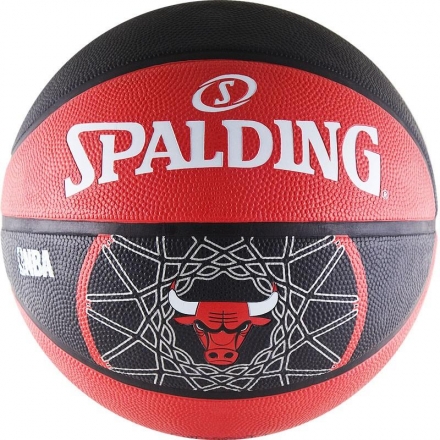 Мяч баскетбольный любительский &quot;SPALDING Chicago Bulls&quot;, размер 7, символика команды Chicago, фото 1