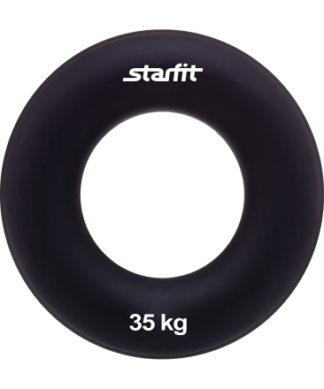 Эспандер кистевой ES-404 &quot;Кольцо&quot;, диаметр 8,8 см, 35 кг, чёрный, фото 1