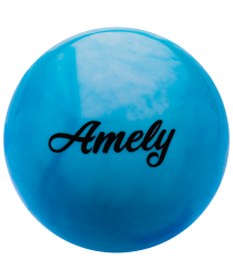 Мяч для художественной гимнастики AGB-101, 15 см, синий/белый, фото 1