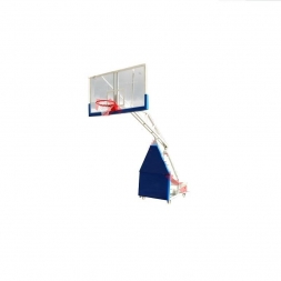 Стойка баскетбольная мобильная ИГРОВАЯ, вынос 1,6 м. с противовесами