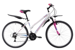 Велосипед Challenger Alpina 26 белый/розовый/голубой 16&quot;
