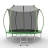 Батут с внутренней сеткой и лестницей, диаметр 8ft (зеленый)