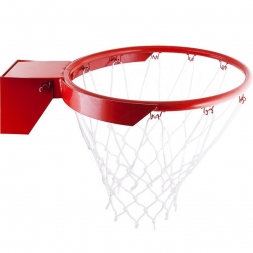 Кольцо баскетбольное амортизационное № 7, с сеткой, диаметр 450 мм, красное