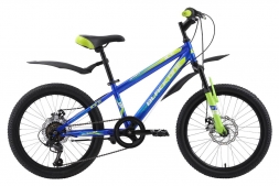 Велосипед Black One Ice 20 D синий/зелёный/голубой