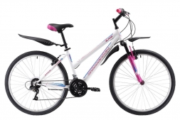 Велосипед Challenger Alpina 26 белый/розовый/голубой 18&quot;