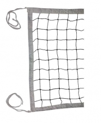 Сетка волейбольная Д-  2,8мм, белая, обшитая капроном с 4-х сторон