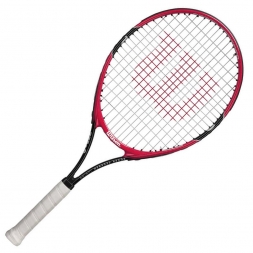 Ракетка б/т Wilson Roger Federer 25 Gr00, для 9-10 лет, алюминий, со струнами, красно-белый