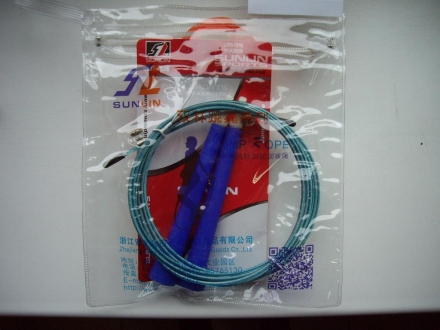 Скакалка 1294 (3м, ручки: пластик, шнур: металлический в резиновой оплетке), фото 1