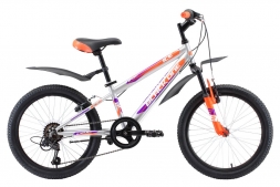Велосипед Black One Ice 20 серебристый/оранжевый/фиолетовый