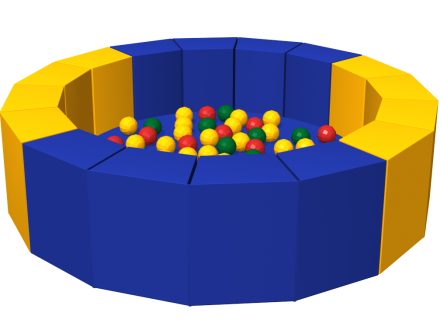 Сухой бассейн с шариками «16 граней», фото 1