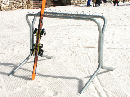 Клиентская стойка для лыж и сноубордов для горнолыжных баз, фото 3