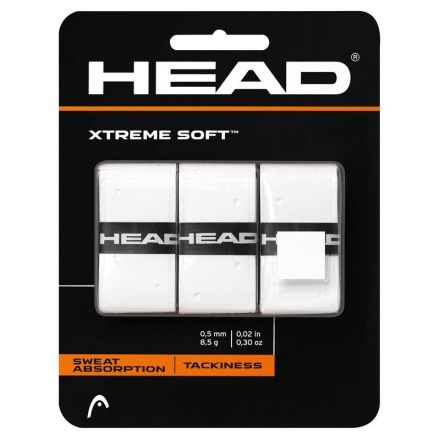 Овергрип Head Xtreme Soft (БЕЛЫЙ), арт.285104-WH, 0.5 мм, 3 шт, белый, фото 1