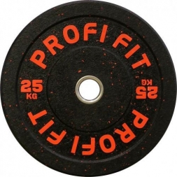 Диск для штанги HI-TEMP с цветными вкраплениями, PROFI-FIT D-51, 25 кг, фото 1