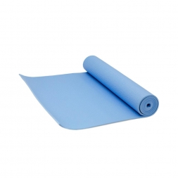 Коврик для йоги FM-101 PVC 173x61x0,5 см, синий, фото 2