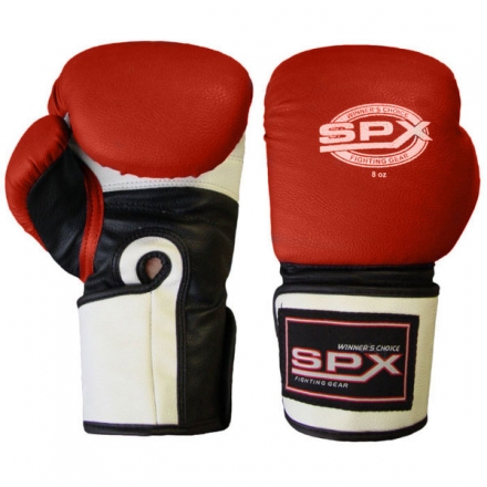 Перчатки боксерские 8 унций с широким запястьем Красные, фото 1