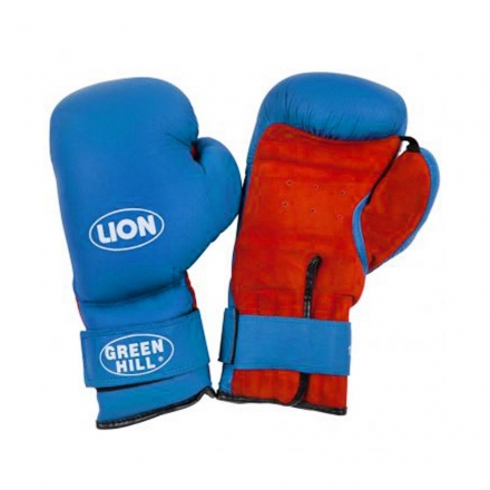 Перчатки боксерские LION синий к/з 14oz BGL-2020, фото 1