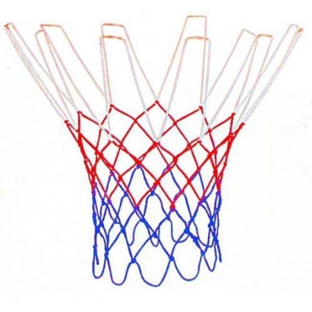 Сетка баскетбольная, D-3,1 мм, «триколор», цветная, фото 1