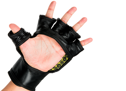 (UFC Премиальные MMA тренировочные перчатки 6 унций чёрные L/XL), фото 5
