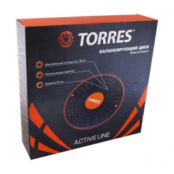 Балансирующий диск &quot;TORRES&quot;, диаметр 40 см., нескользящее покрытие, черно-оранжевый, фото 2