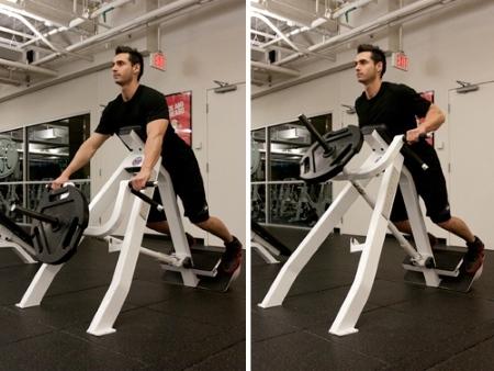 Тяга с упором в грудь