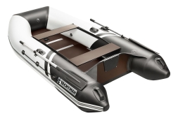 YACHTMAN-280 СК (Яхтман) белый-черный (лодка ПВХ под мотор с усилением), фото 2