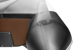 YACHTMAN-280 СК (Яхтман) белый-черный (лодка ПВХ под мотор с усилением), фото 3