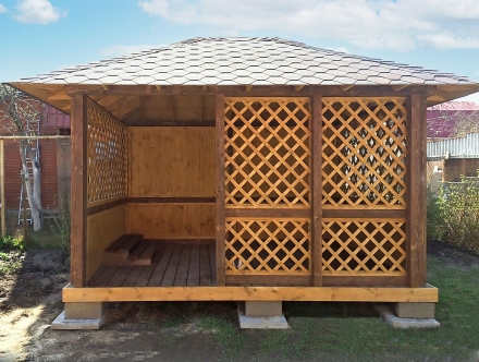 Прямоугольная беседка КАНТРИ, фото 1